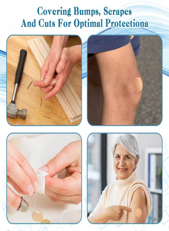 Treela 1200 Pcs Adhesive Spot Bandage Fabric Adhesive Bandages 0.87 Inch Diameter Round Bandage with Non Stick Pad for Wound Care, Hide Skin Spots, Small Incisions - Image 4